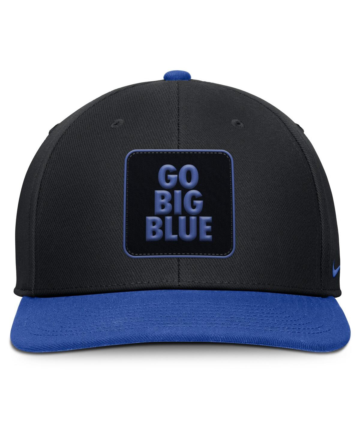 Nike Men's Black/royal Kentucky Wildcats 2025 Sideline Campus Pro Local Snapback Hat In Multi