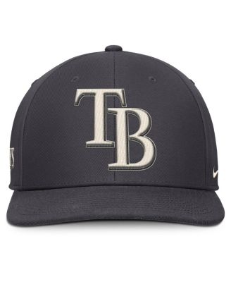 Men's Anthracite Tampa Bay Rays Statement Pro Snapback Hat