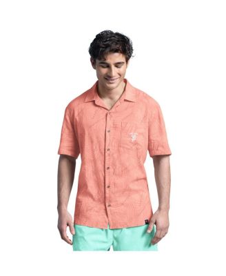 Margaritaville - Men's Coral San Francisco Giants Linen Party Button-Up Shirt