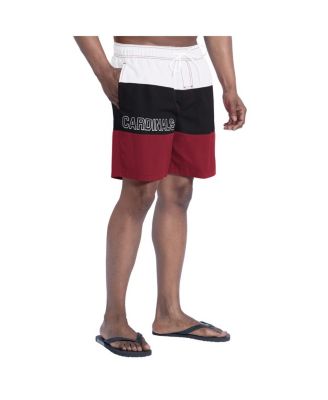 Men's Cardinal/Black Arizona Cardinals Sunrise Volley Swim Shorts