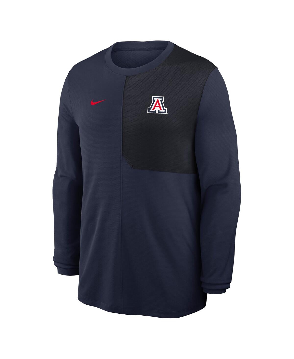Nike Navy Arizona Wildcats 2025 Sideline Coach Uv Performance Long Sleeve T-shirt In Blue