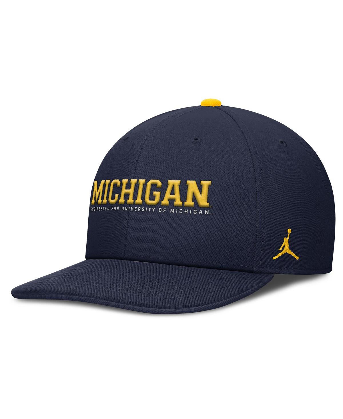 Men's Navy Michigan Wolverines 2025 On-Field Pro Performance Adjustable Hat - Navy