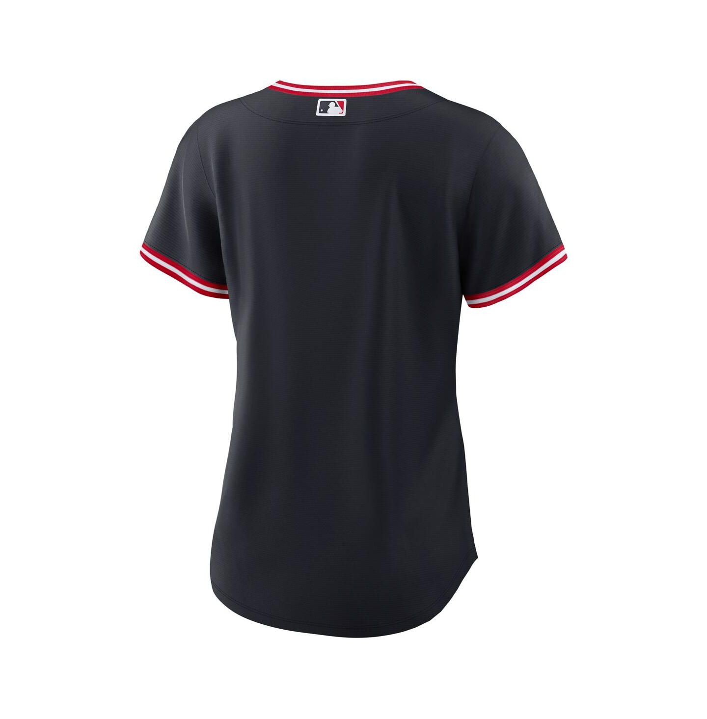 Женский топ Nike Navy Cleveland Guardians Alternate Replica Jersey — фото 3