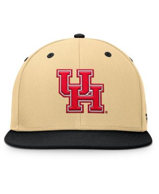 Men's Gold/Black Houston Cougars Balance Fitted Hat