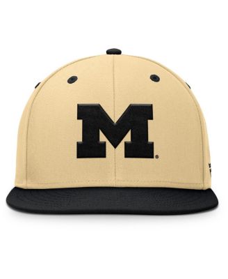 Men's Gold/Black Michigan Wolverines Balance Fitted Hat