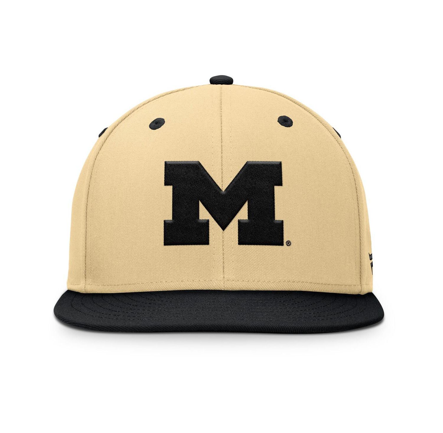 Men's Gold/Black Michigan Wolverines Balance Fitted Hat