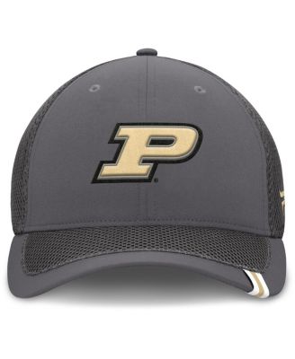 Men's Gray Purdue Boilermakers Clincher Flex Hat