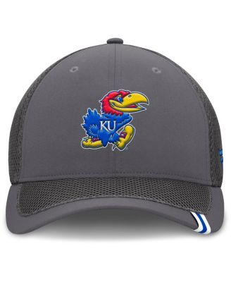 Men's Gray Kansas Jayhawks Clincher Flex Hat