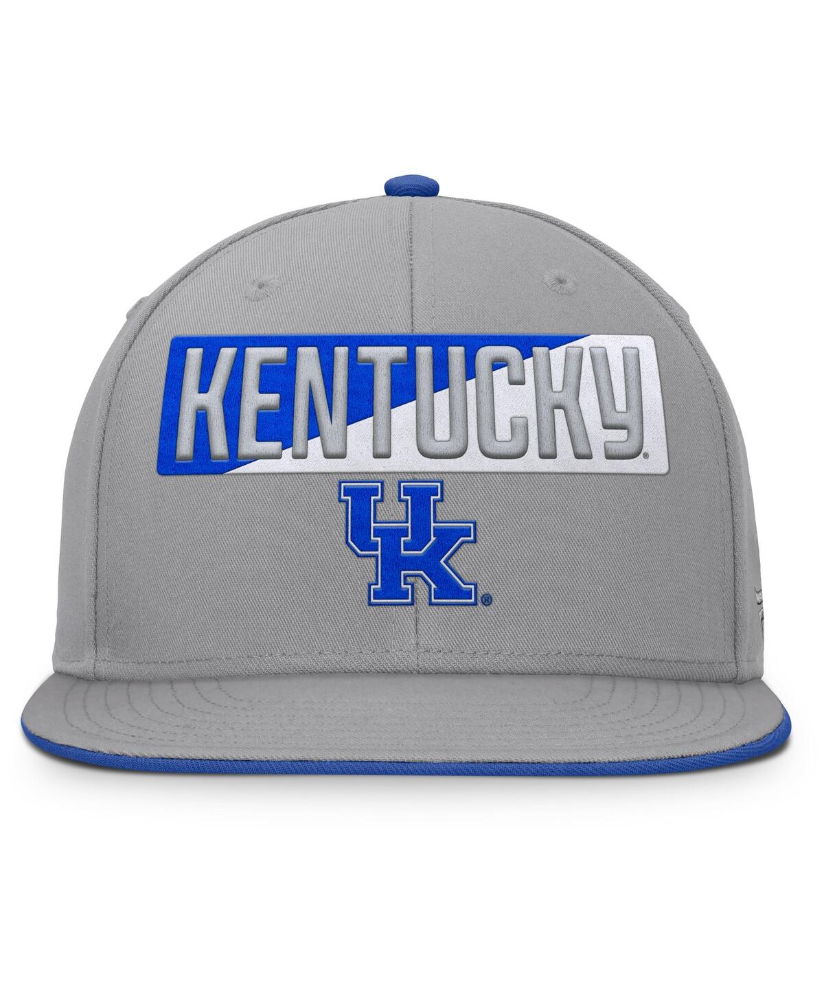 Fanatics Men's Gray Kentucky Wildcats Duo Snapback Hat In Gray