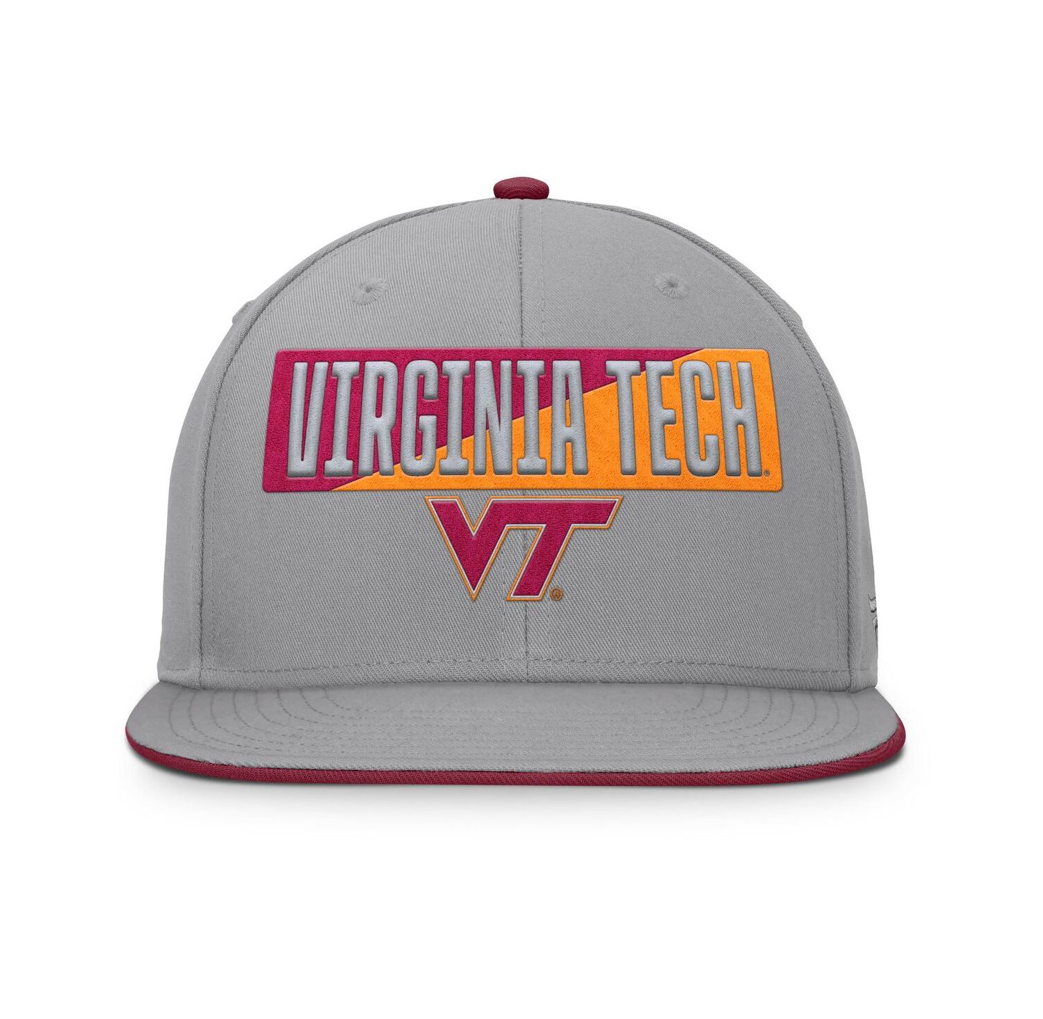 Men's Gray Virginia Tech Hokies Duo Snapback Hat