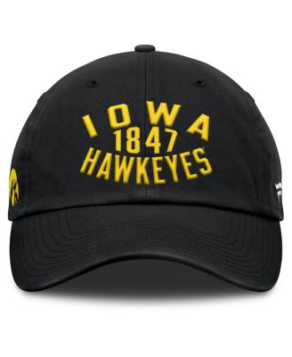 Men's Black Iowa Hawkeyes Archer Adjustable Hat