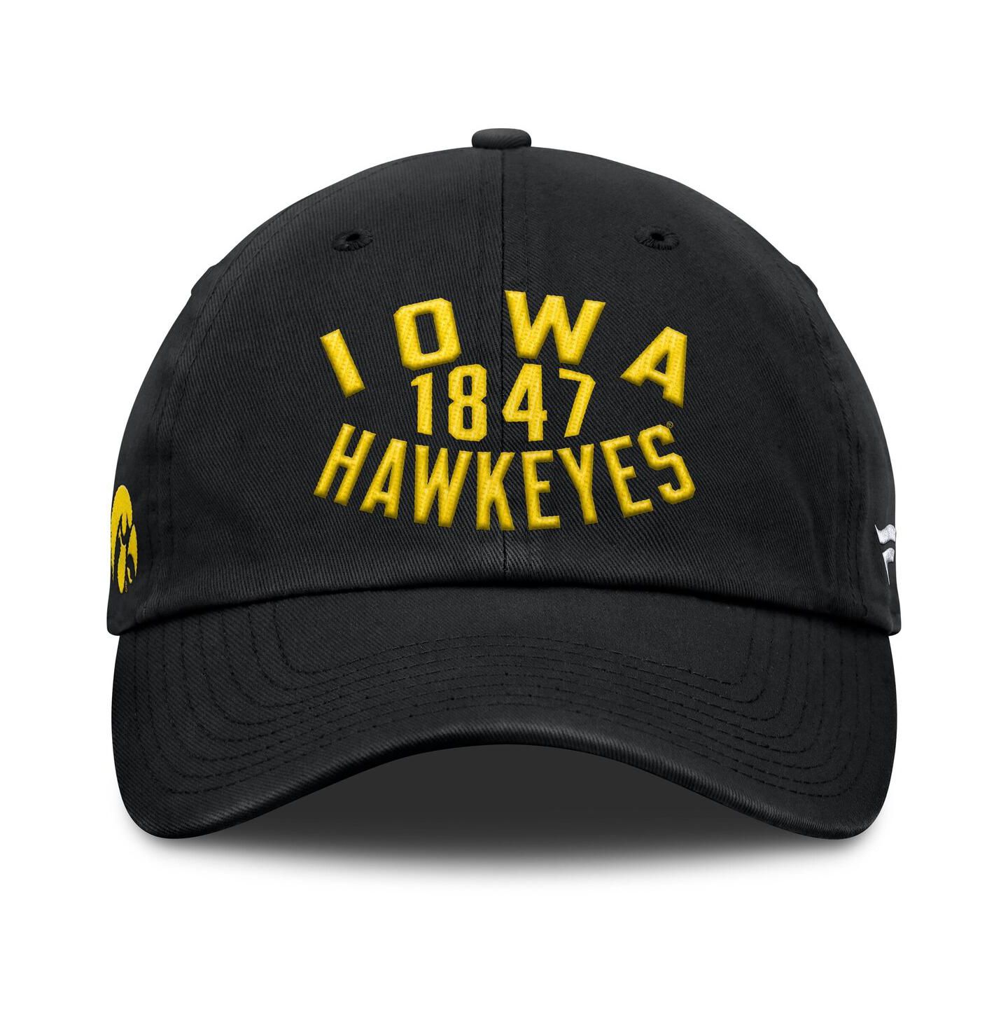 Мужская кепка Fanatics Black Iowa Hawkeyes Archer Adjustable Hat — фото 2