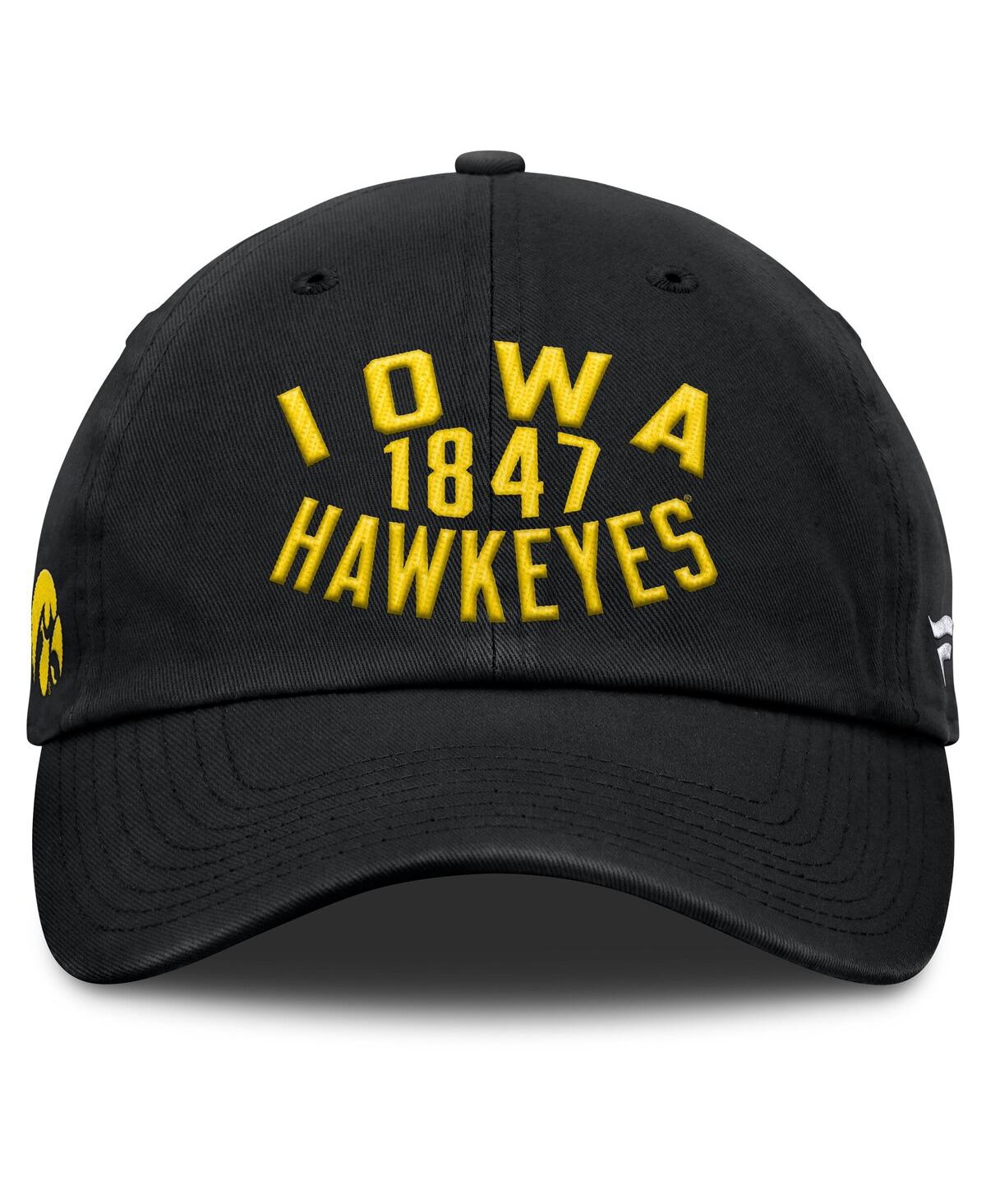 Fanatics Men's Black Iowa Hawkeyes Archer Adjustable Hat In Black