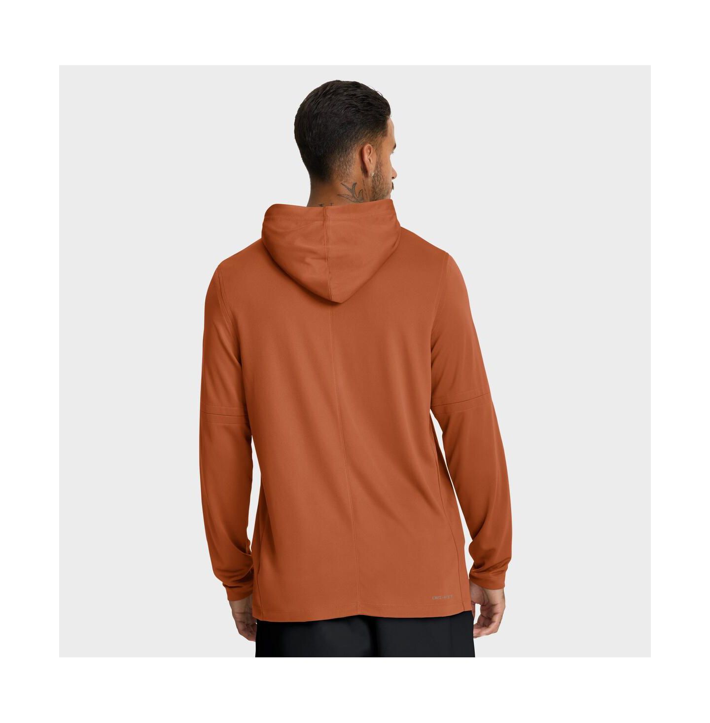 Мужское худи Nike Texas Orange Texas Longhorns 2025 Sideline Performance Long Sleeve T-Shirt — фото 3