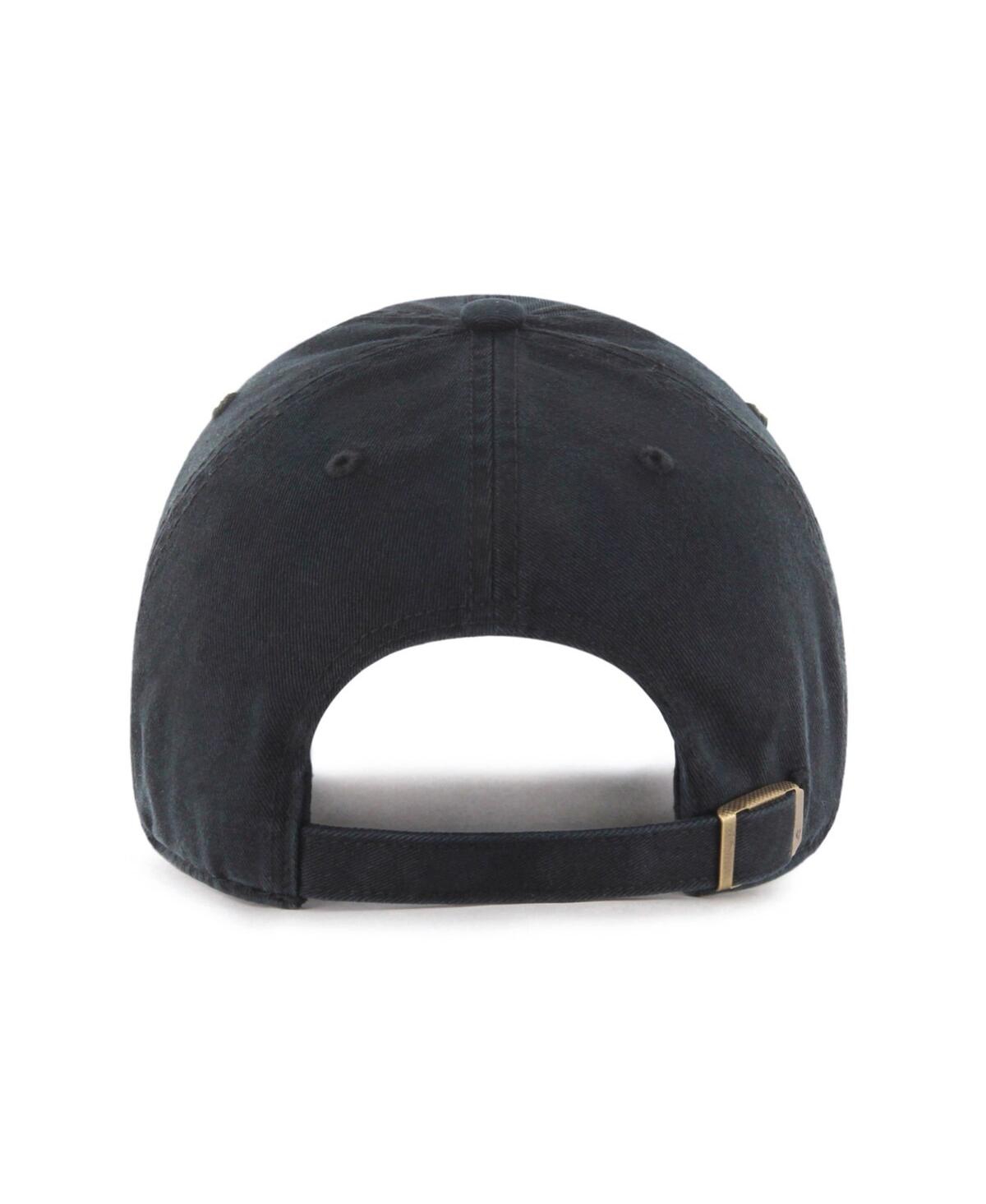 47 Brand Men's And Women's Black Golden State Valkyries Core Wordmark Clean Up Adjustable Hat In Black