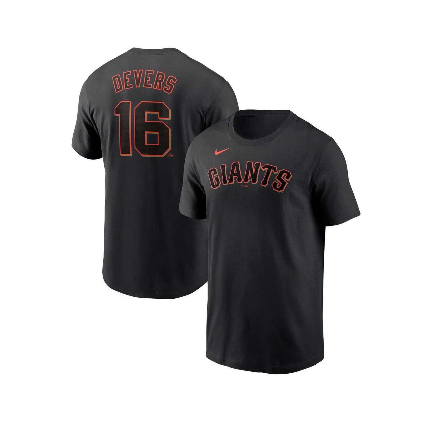 Men's Rafael Devers Black San Francisco Giants Name & Number T-Shirt
