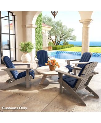 4PCS Adirondack Chair Cushion, Outdoor Chair Cushions,