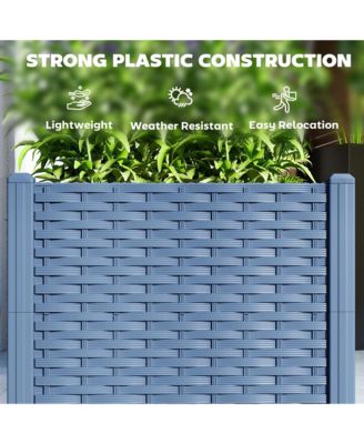 5 x 1 x 1 ft Plastic Garden Box w/Drainage Holes,