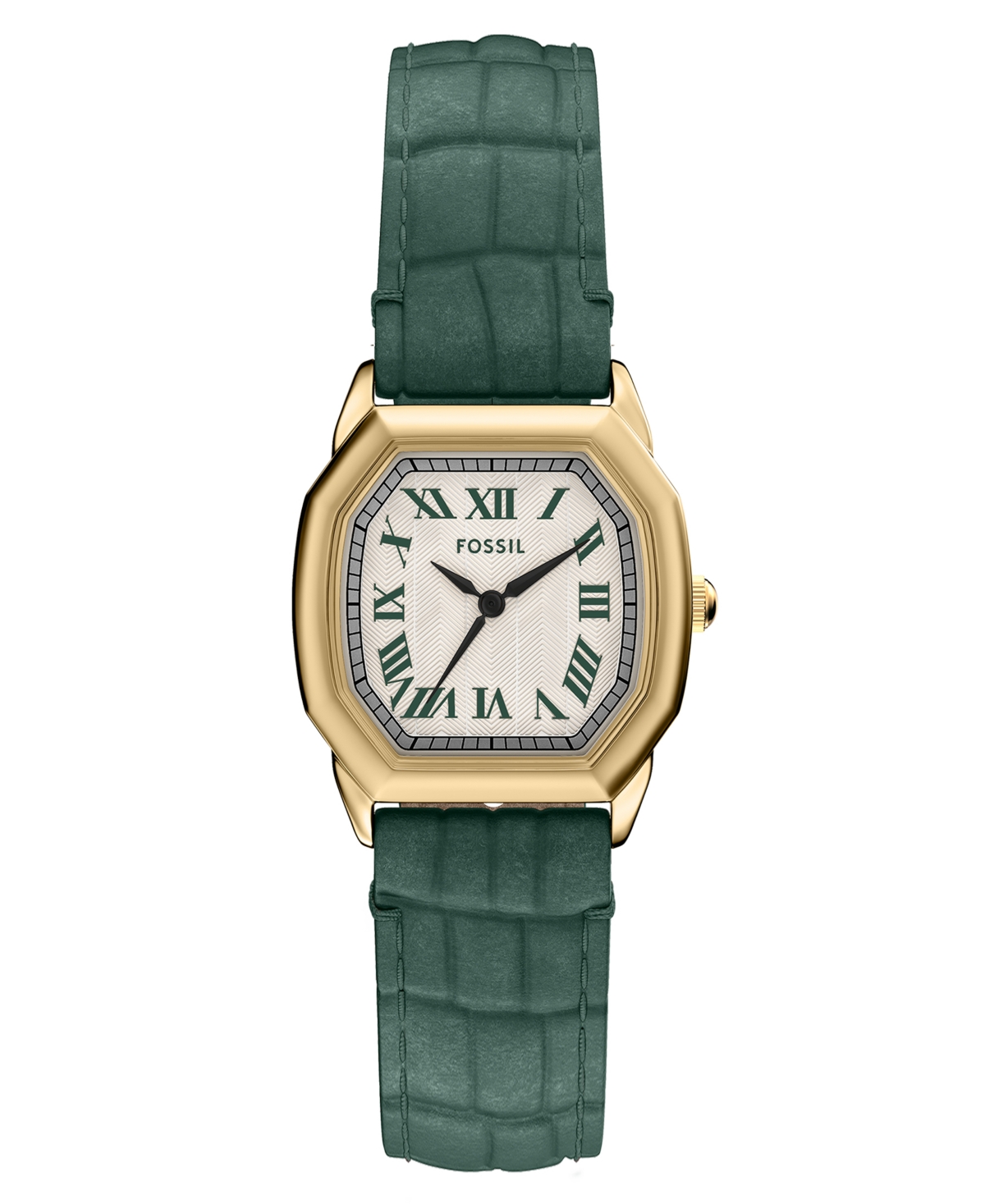 Women's Harlow Three-Hand Green Croco Leather Watch, 27mm - Green
