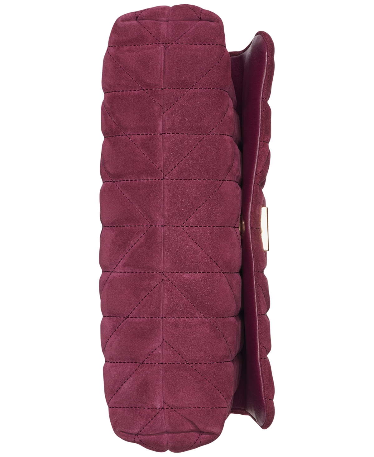 Karl Lagerfeld Lafayette Small Leather Shoulder Bag In Burgundy
