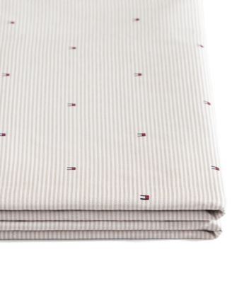 Ithaca Flag Stripe Cotton Percale 4-Piece Sheet Set, King