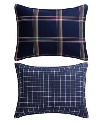 Beacon Plaid Cotton 3-Piece Comforter Set, Full/Queen