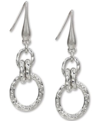 Patricia Nash - Silver-Tone Ring Drop Earrings