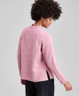 Women's Mock-Neck Long-Sleeve Sweater, Macy's Exclusive
