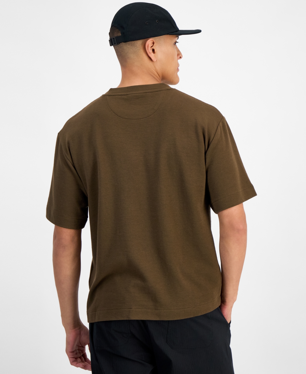Mode Of One Men's Corey Ottoman Relaxed-fit T-shirt, Macy's Exclusive In Brown