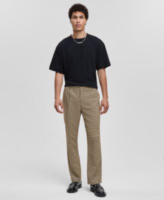 Mode of One - Men's Relaxed-Fit Houndstooth Pants