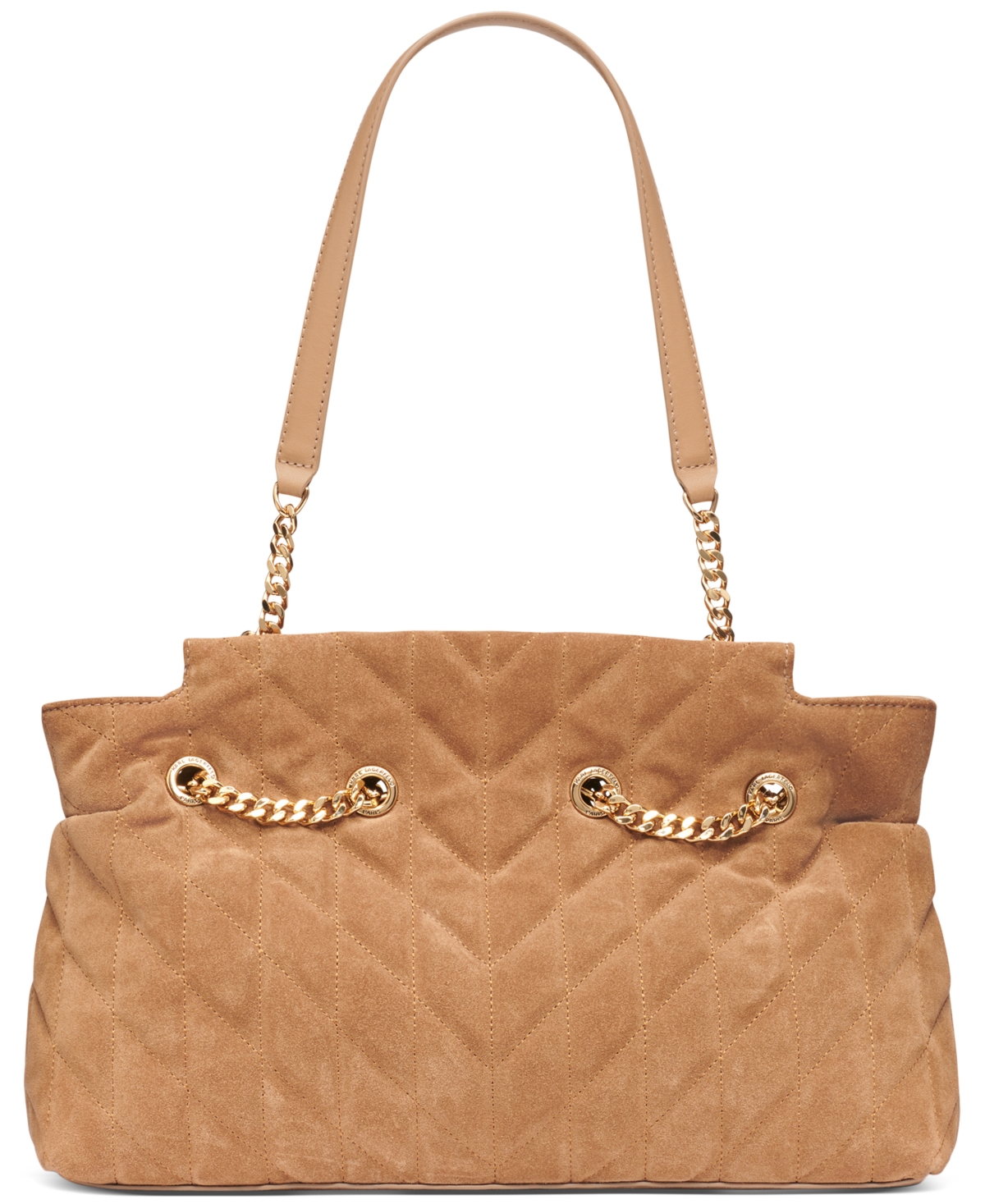 Karl Lagerfeld Lafayette Medium Leather Satchel In Brown