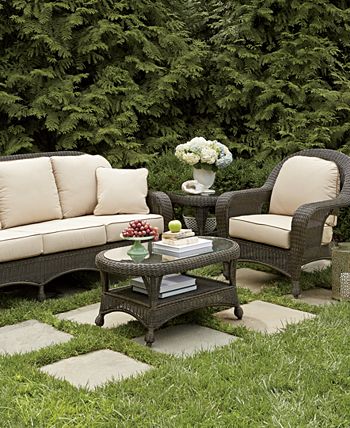 Furniture - Monterey Wicker Outdoor Coffee Table