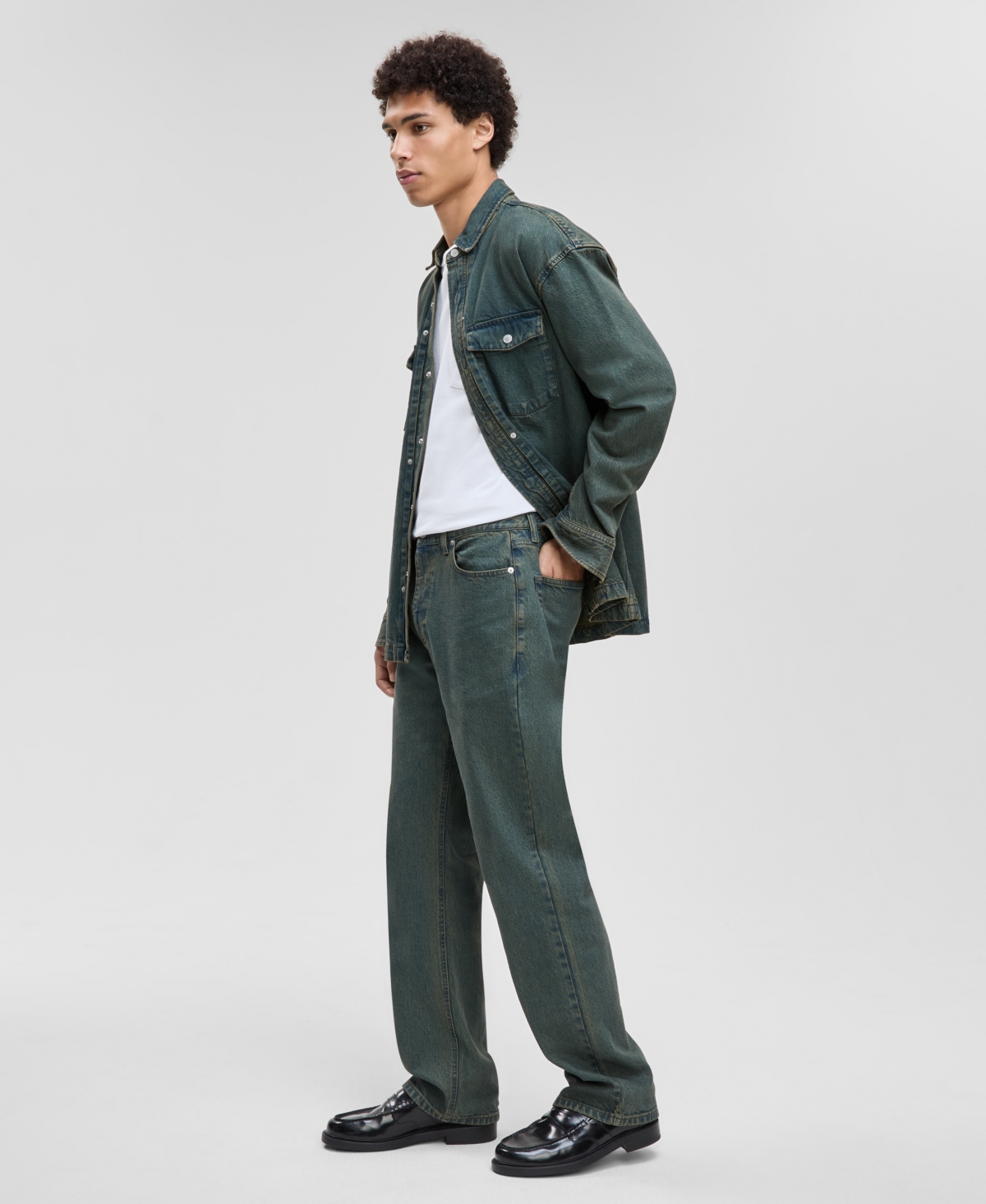 Mode Of One Men's Elmer Relaxed-fit Straight-leg Jeans, Macy's Exclusive In Blue
