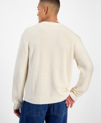 Men's Long-Sleeve Relaxed Crewneck Sweater