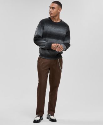 Men's Relaxed-Fit Ombr&eacute; Crewneck Sweater, Macy's Exclusive