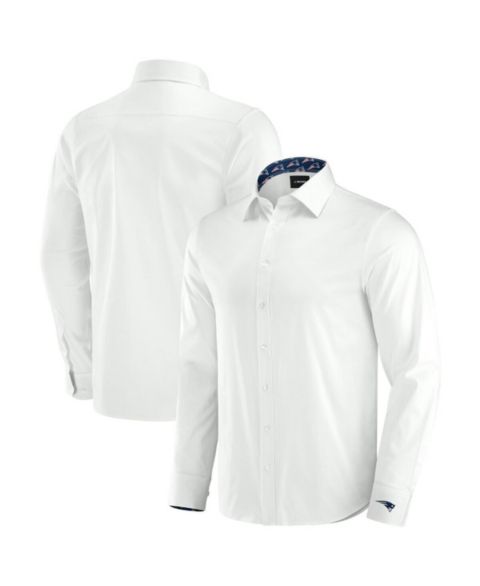Мужская рубашка J. Palmer White New England Patriots Man-In-Motion Long Sleeve Button-Up Dress Shirt