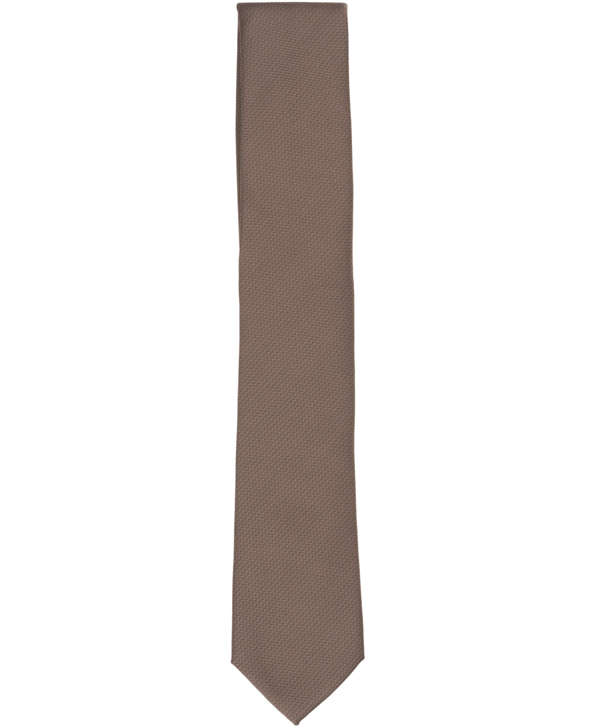 Alfani Men's Gilded Solid Slim Tie, Macy's Exclusive In Brown