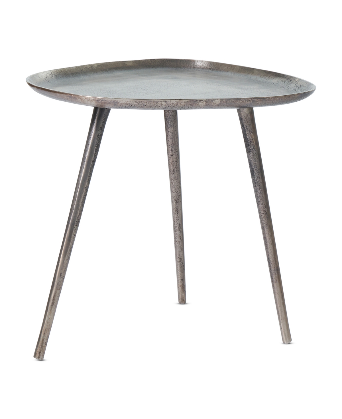 Convenience Concepts 19" Bali Metal End Table In Silver