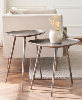 19" Bali Metal End Table