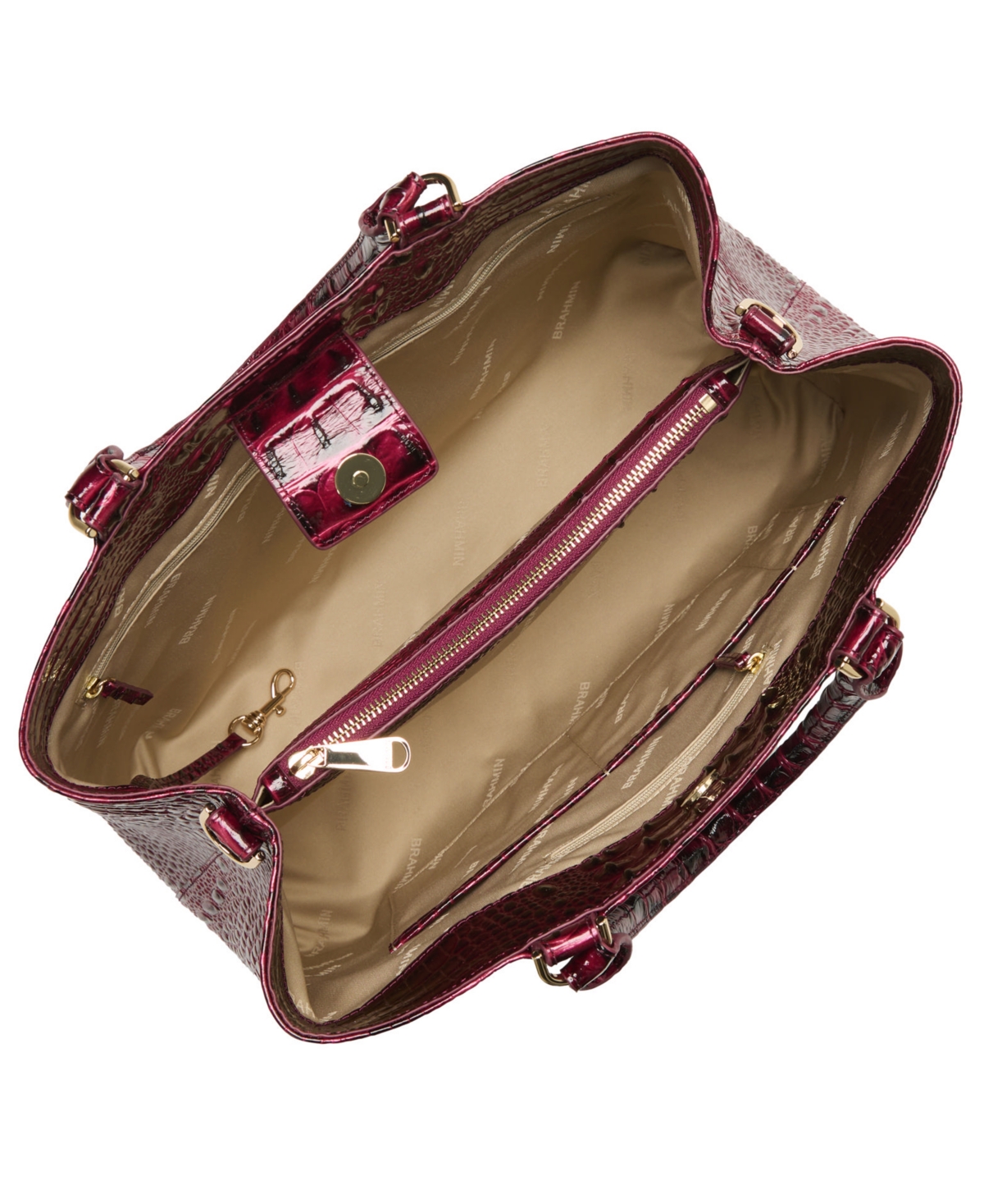 Brahmin Denise Large Leather Carryall Bag