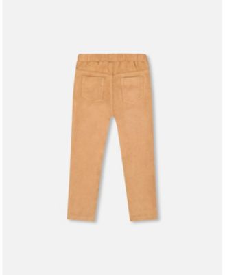 Girl Stretch Suede Treggings Light Pecan Brown - Toddler|Child