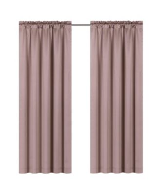 Ultra Lux Faux Silk Regency Crinkle Rod Pocket Semi Sheer Single Curtain Panel - 52 in. W x 84 in. L