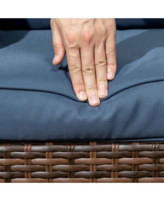 Patio Bistro Set, Rocking & 360° Rotation, Porch Furniture,