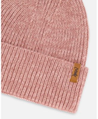 Girl Mid-Season Knit Hat Dusty Pink - Toddler|Child