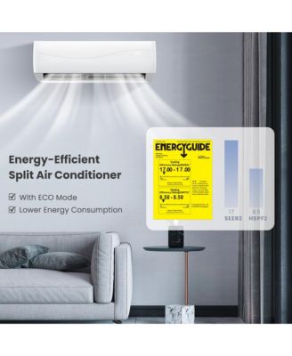 12000 BTU Mini Split Air Conditioner & Heater 17 SEER2 208-230V Ductless Inverter AC Unit