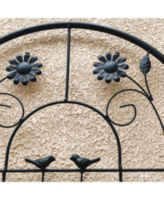 2 Pack Metal Garden Trellis 86.7" Black