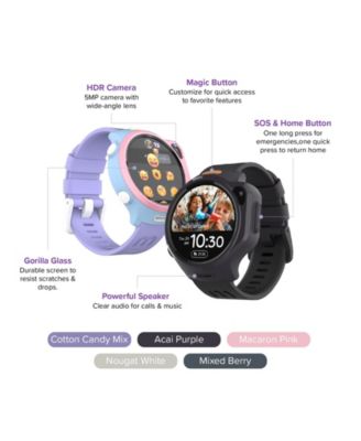 Fone R2 (Mixed Berries) Kids Smartwatch Phone with GPS Tracker, Video Calls, Messaging, SOS Button, eSIM Technology - Gift For Boy Ages 5-12 (US & CA)