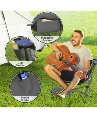 Hammock Camping Chair Set of 2 with Adjustable Back, Dark