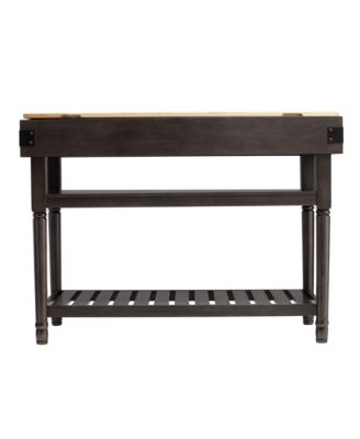 Kitchen Island with Storage Shelves and Drawers for Prep and Organization