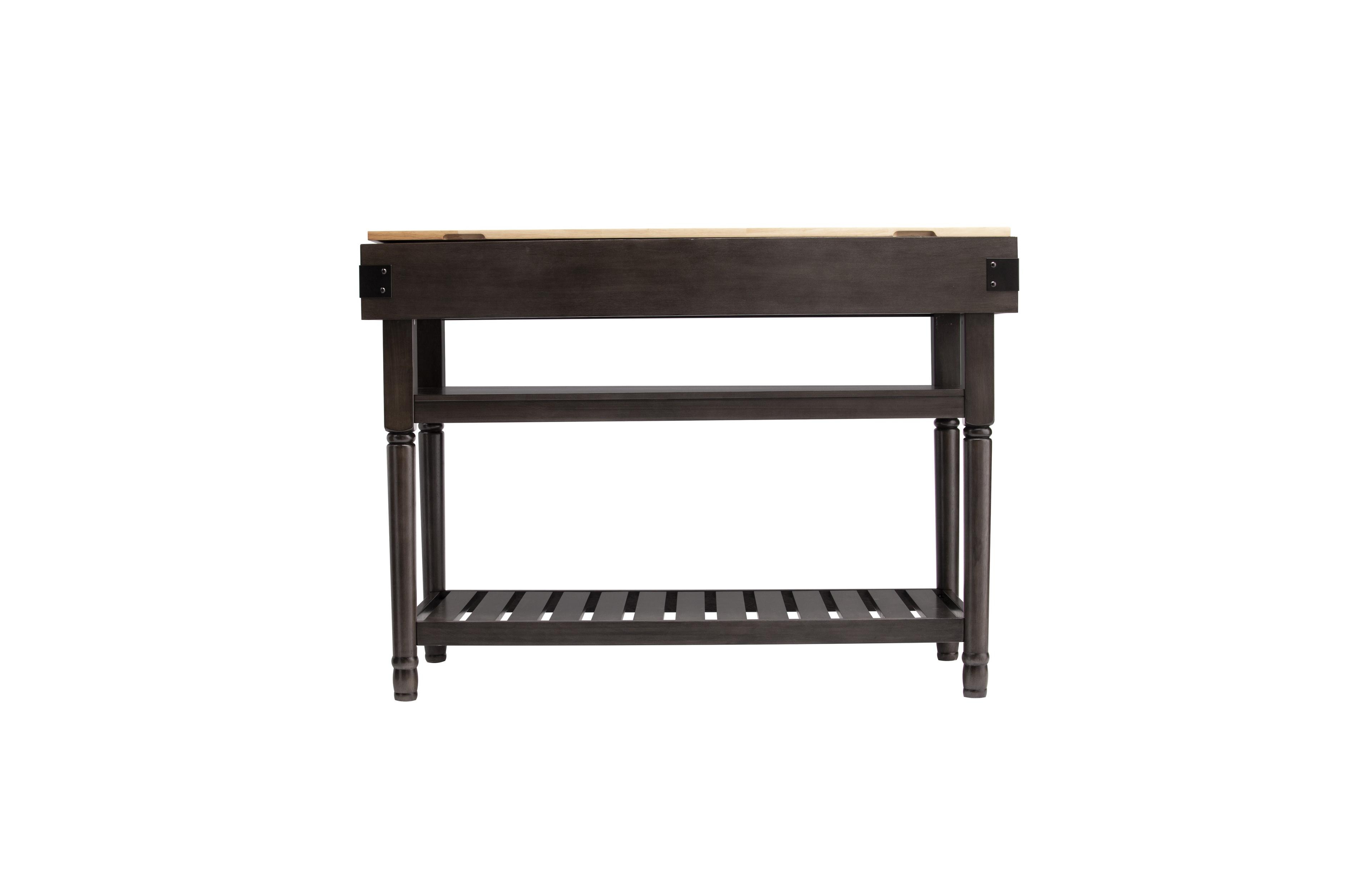 Slickblue Kitchen Island with Storage Shelves and Drawers for Prep and Organization